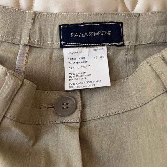 Piazza Sempione Cotton Trouser Slacks - Picture 5 of 12